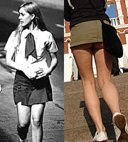 昔と比べてミニスカートはこんなに短くなった