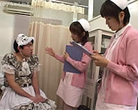 看護婦さんの包茎ちんぽイジメ