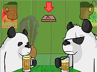 Drunk Pandas　パンダのビール早飲み対決ゲーム