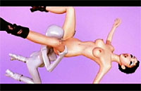 【3Dアニメ】鏡の中の住人と不思議なレズセックス