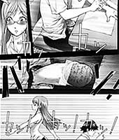 【エロ漫画】チ○コを使ってカンニングしてみた