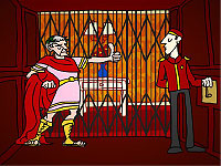 Caesar's Day Off　シーザーが「良い」か「悪い」かで物事を決めて休日を過ごすミニゲーム