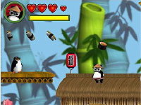 Bushido Panda　パンダがペンギンをやっつけるアクションゲーム