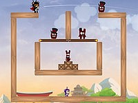 Ninja Bear　忍者クマが協力して敵をやっつけるゲーム