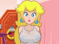 Super Princess Peach Bonus Game　クッパが帰ってくる前にピーチ姫とHするエロフラッシュ