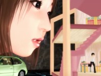 【3DCGアニメ】裸の美人メイドのカニバリズム