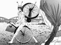 【エロ漫画】サドルでオナるマネージャーを見て閃いた補欠野球部員、自転車の精となるｗｗｗ