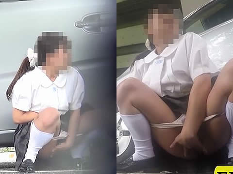 女子校生限定 帰宅途中の野外オナニー 人がいるのにヤメられない手淫
