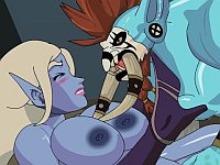 World of Sexcraft: The Broken Isles 巨乳シルヴァナスの異種姦エロフラッシュ