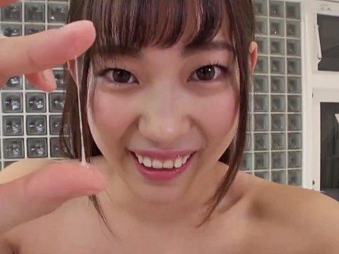愛液の再現に驚く女体化スーツの美谷朱里